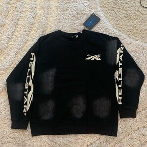 Hellstar Graphic Logo Black Sweater Men’s Size Large
